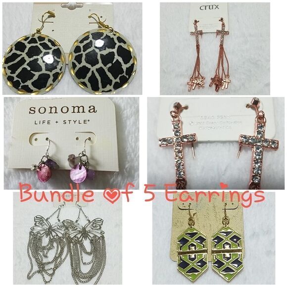 HP! Bundle of 5 Pairs of Earrings - Picture 1 of 7
